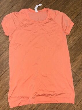 Lululemon Athletica Swiftly Tech Coral Short-Sleeve Shirt
